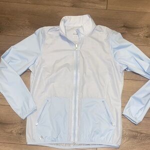 Adidas Pale Blue Jacket with Silver Accents